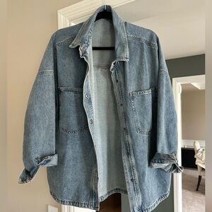 Miou Muse Denim Button-Down Jacket/Shirt – Medium